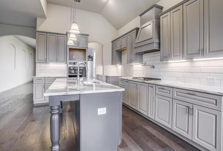 Grey Shaker Cabinets Garland  TX