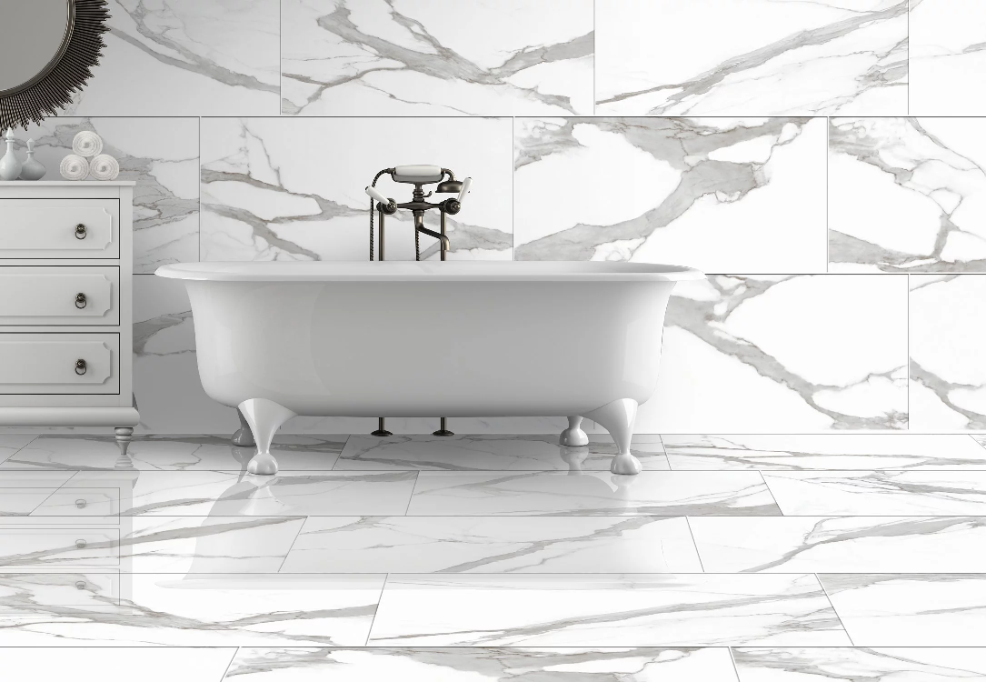 BRINDISI 24X48 BIANCO POLISHED TILE 