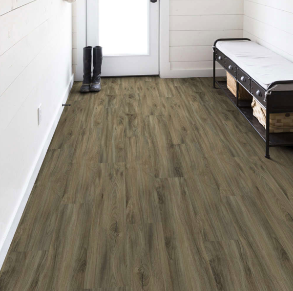 IMPACT PLUS SPC CLIC W/PAD 7X48 WHISPERING WOOD SHAW VINYL PLANK 