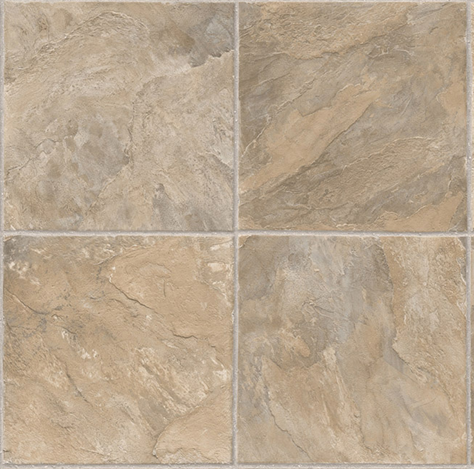 LEVEL TEN 55 10 CONDOR 564A TILE DARK BEIGE GRAY IVC VINYL 