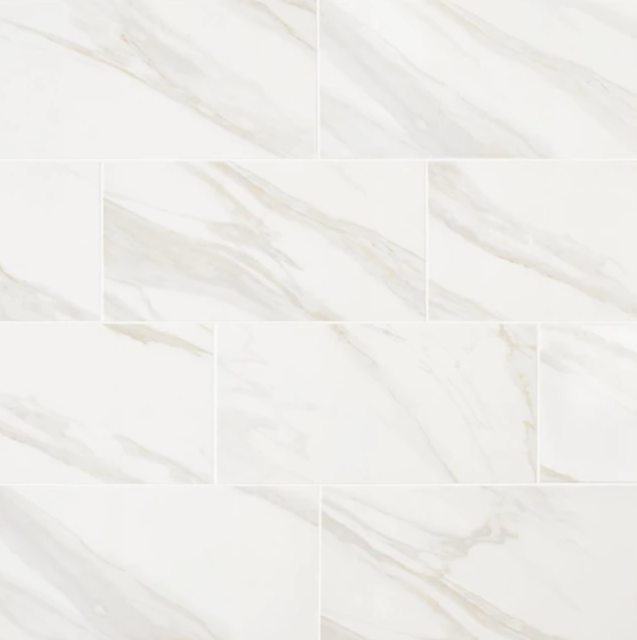 NORTH PARK 12X24 WHITE MARBLE TILE 