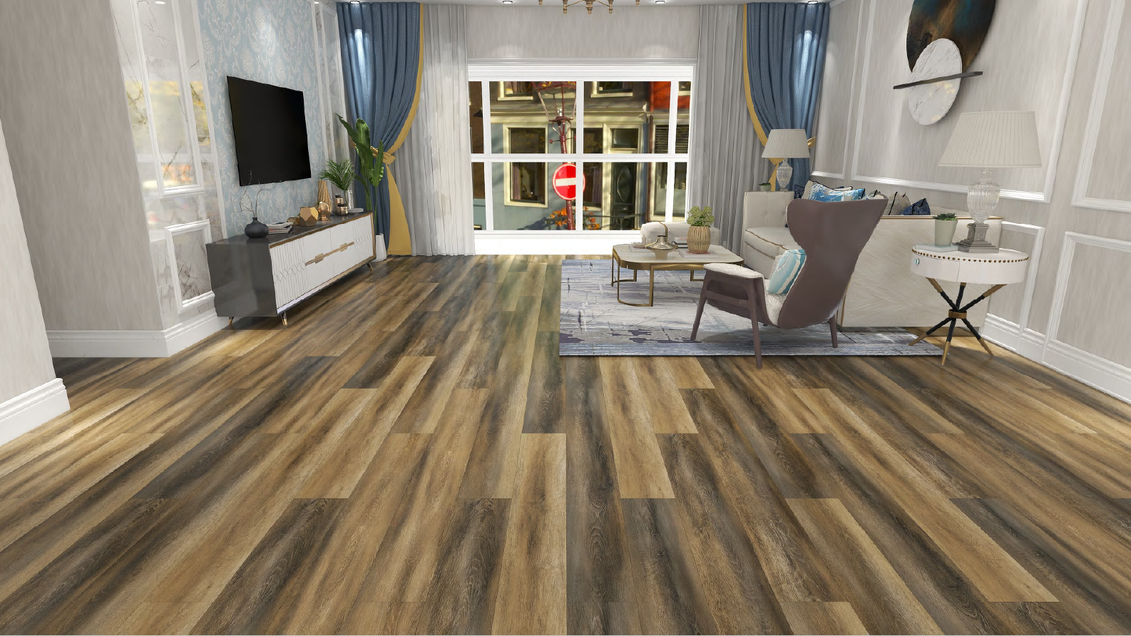 OUT OF THE PARK SPC CLIC W/PAD 7X48 WILLIAMS MATHEWS & PARLO VINYL PLANK 