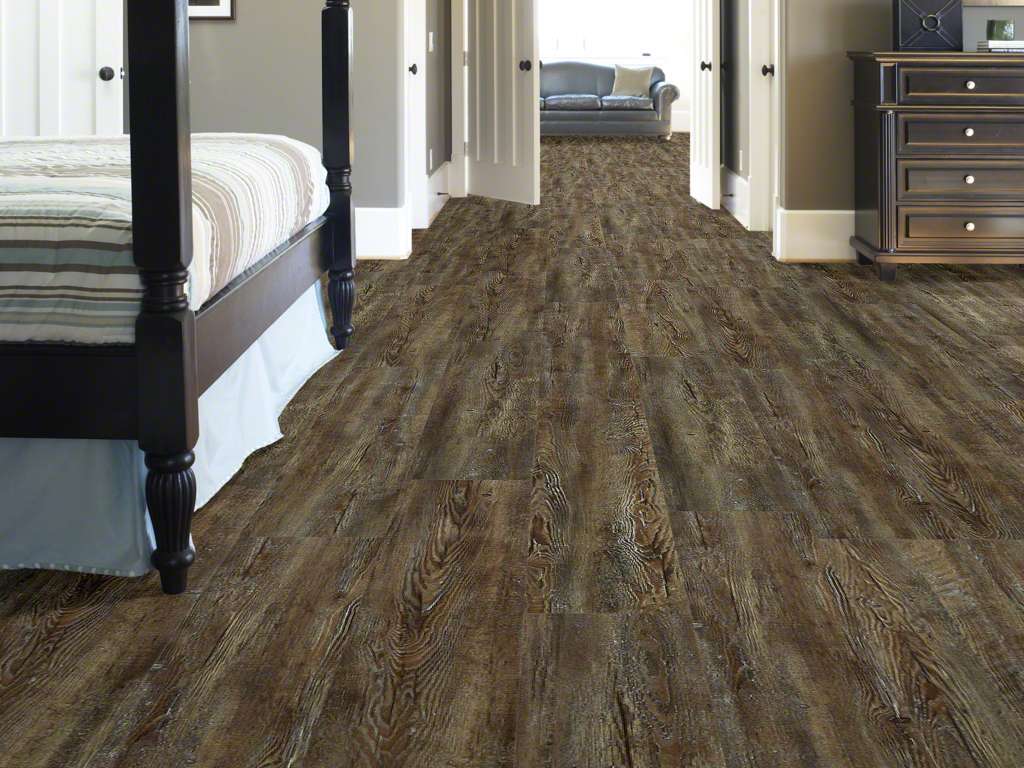 PRIME PLANK 7X48 2.0 MM 6 MIL TATTERED BARNBOARD 51.33 SF/BX SHAW VINYL PLANK 
