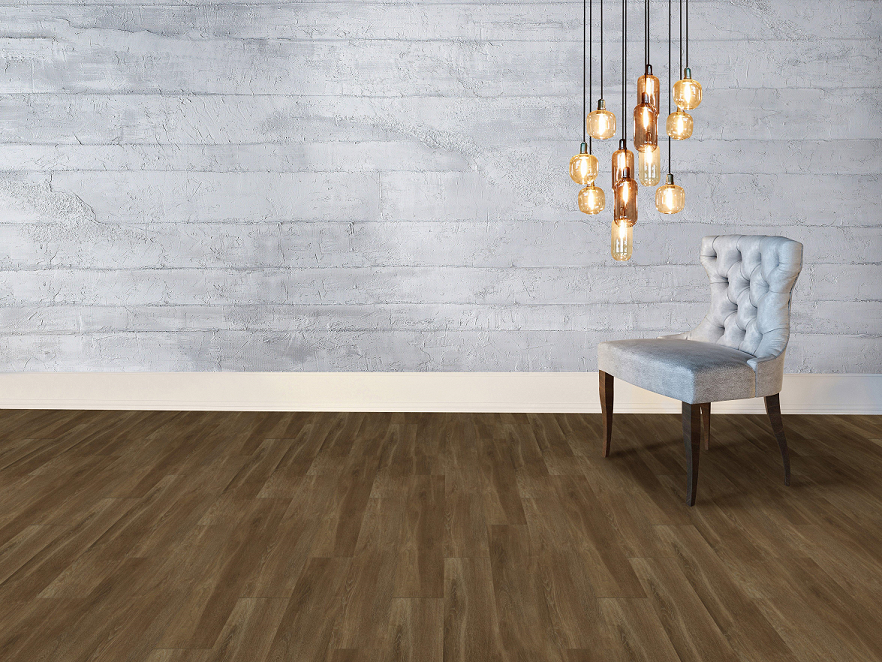 RIGID CORE SPC CLIC W/PAD 6X48 SPICED OAK FLOOR & DECOR VINYL PLANK 