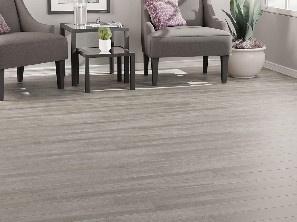 RIGID CORE SPC CLIC W/PAD 6X48 TITAN GREIGE FLOOR & DECOR VINYL PLANK 