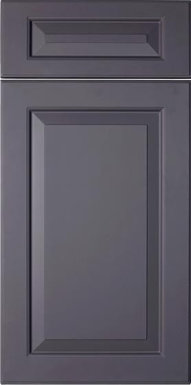 ROME MATTE GREY RAISED PANEL CABINET 
