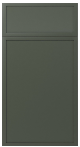 SLIM SHAKER ASTON GREEN CABINET 