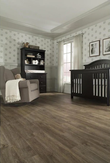STAINMASTER 6X48 4.0 MM 12 MIL BURNISHED OAK FAWN STAINMASTER VINYL PLANK