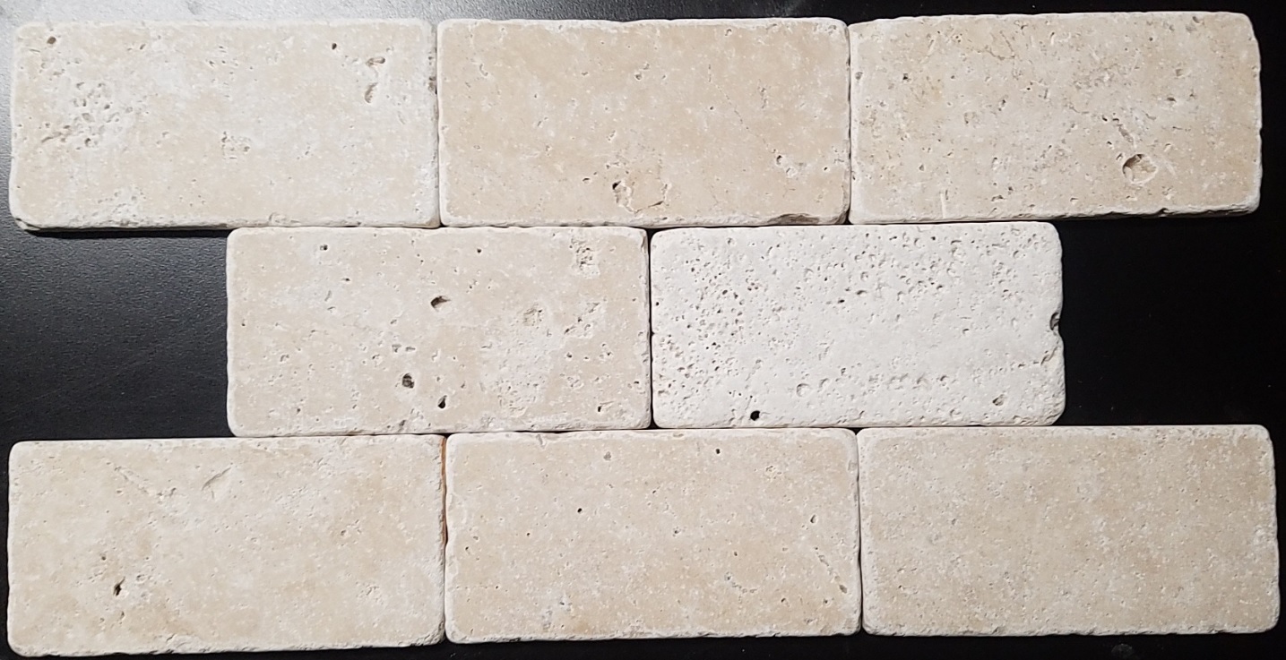 TRAVERTINE TUMBLED 3X6 IVORY CLASSICO TILE 